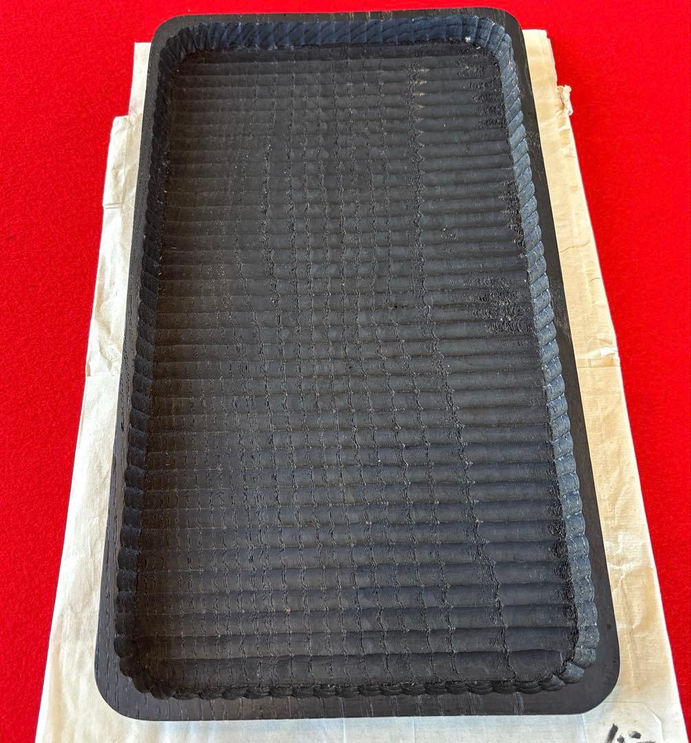 骨董品　我谷盆　黒　四角