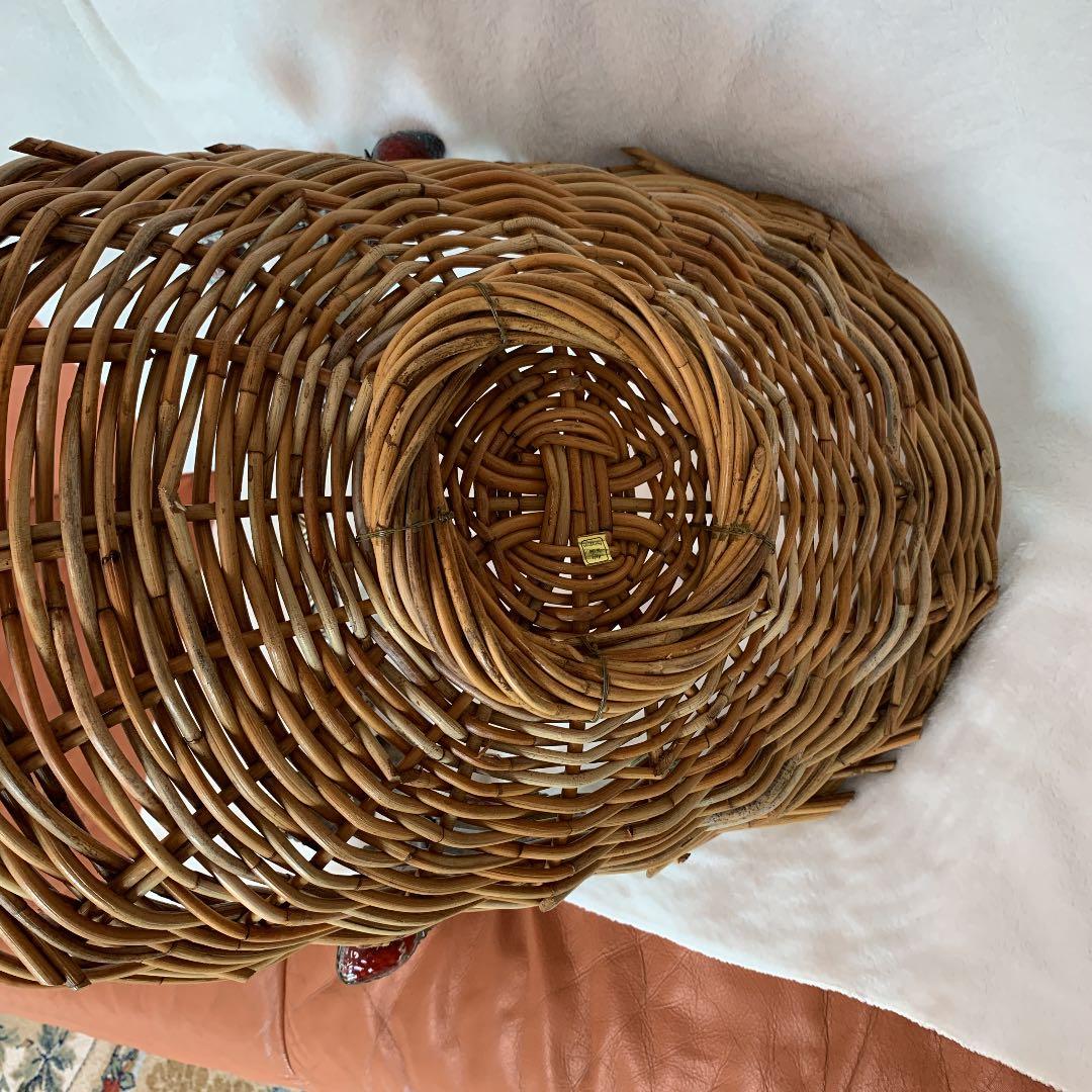 籠、カゴ、かご、バスケット、輸入品、什器、希少、インテリア、大きめ