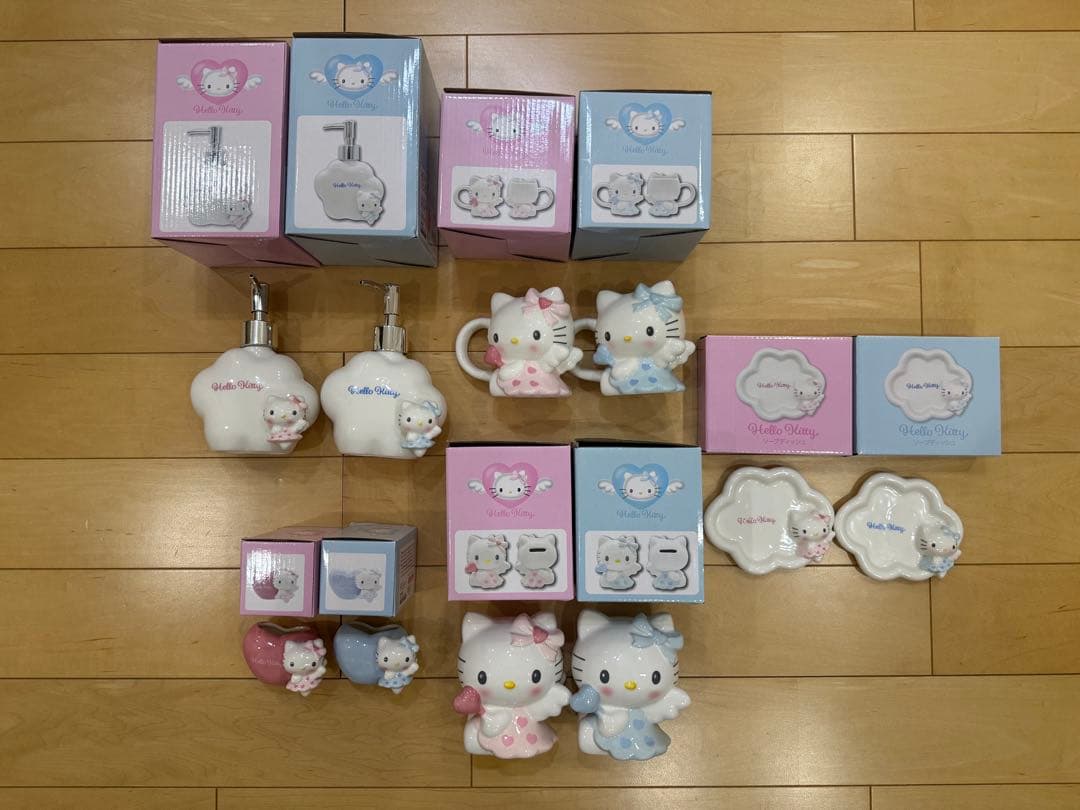 ハローキティ 小物セット 陶器製 エンジェル 10点セット