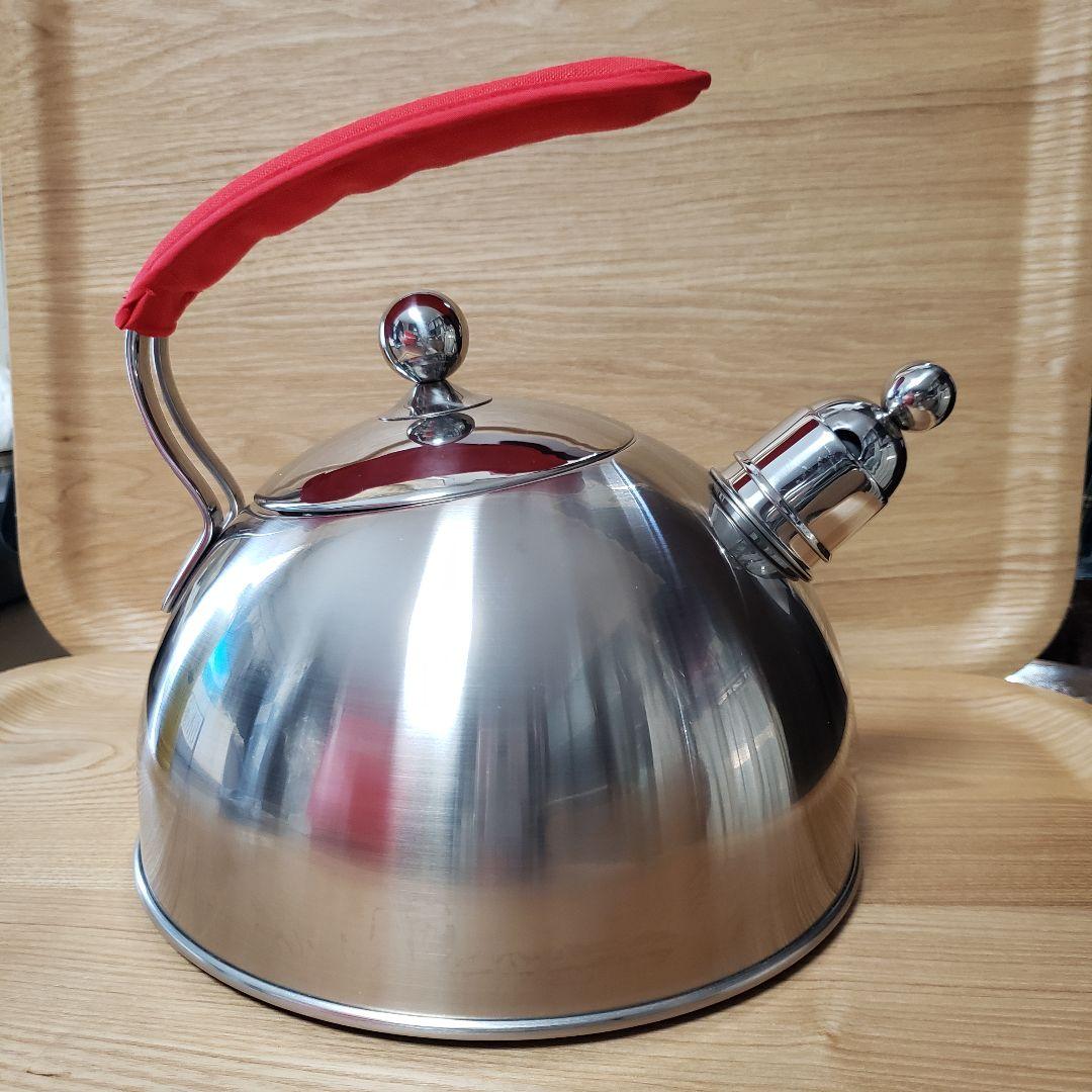 Fissler フィスラーステンレスケトル 2.5L 赤 箱あり