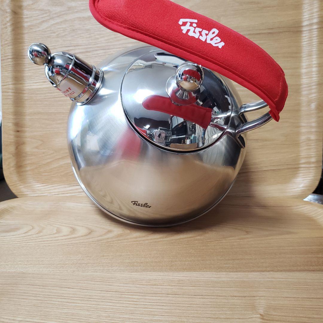 Fissler フィスラーステンレスケトル 2.5L 赤 箱あり