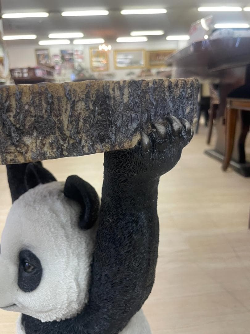 パンダ　サイドテーブル　ミニテーブル　アニマル　動物　テーブル　台　棚　ラック