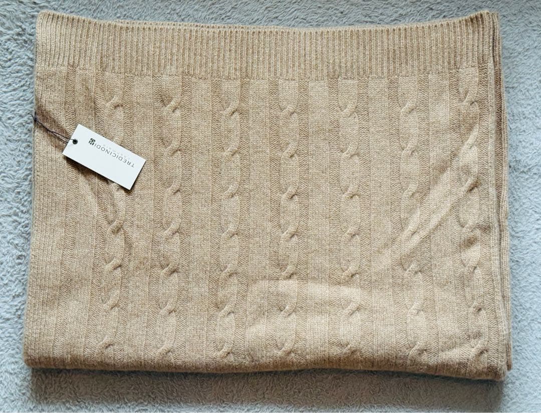 【イタリア輸入品】Tredicinodi カシミヤブランケット クッションカバー