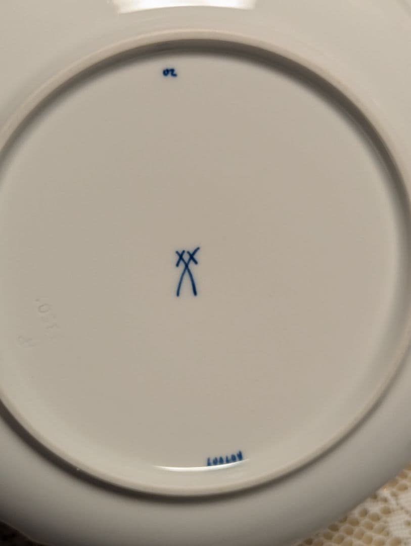 マイセン　ブルーオーキッド　プレート　18.5cm