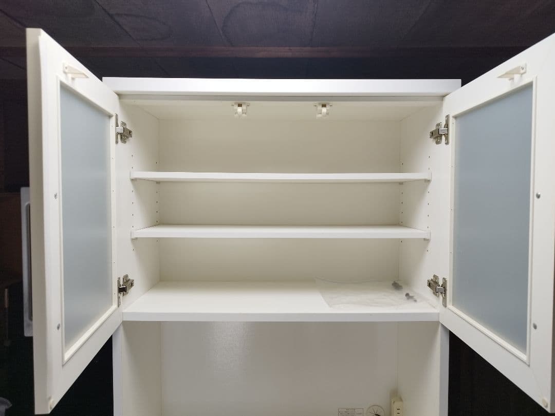 ニトリ キッチンボード 食器棚 レンジ台 一カ所天板ササクレあり！