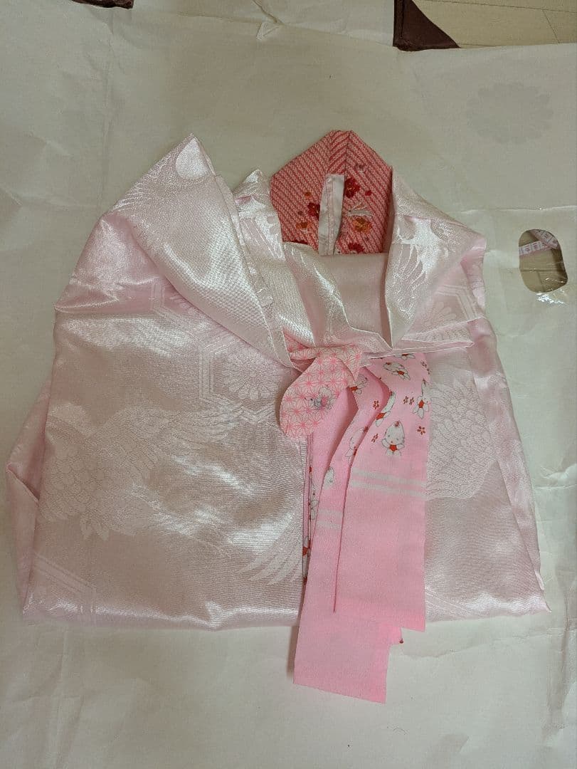 七五三 7歳 正絹 着物セット 肌襦袢 襟 草履 女の子 着物 七歳 四つ身