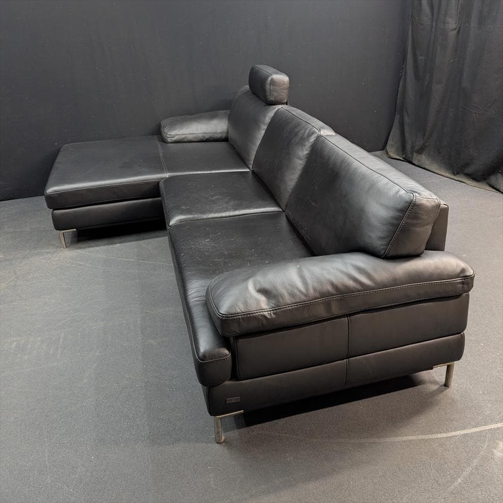 ケルビン ジョルマーニ　本革　カウチソファ　コーナーソファ　L型　トリプルソファ