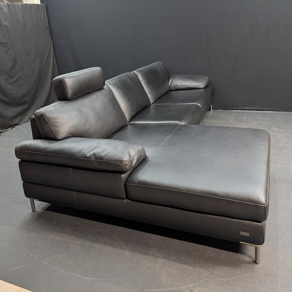 ケルビン ジョルマーニ　本革　カウチソファ　コーナーソファ　L型　トリプルソファ