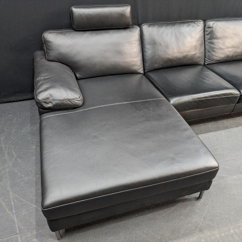 ケルビン ジョルマーニ　本革　カウチソファ　コーナーソファ　L型　トリプルソファ