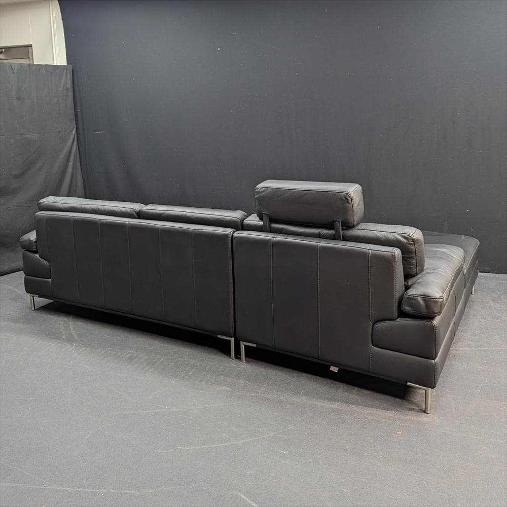 ケルビン ジョルマーニ　本革　カウチソファ　コーナーソファ　L型　トリプルソファ