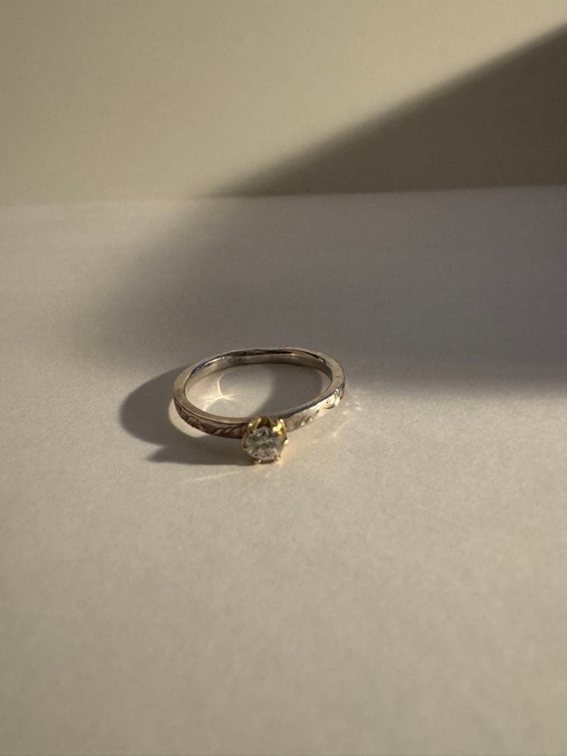 18k ダイアモンドリング　シルバーリング　ジュエリー