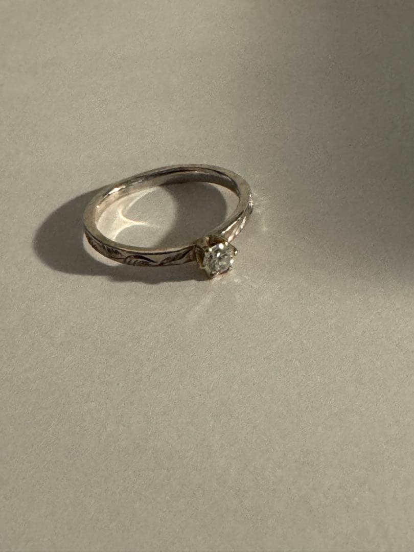 18k ダイアモンドリング　シルバーリング　ジュエリー