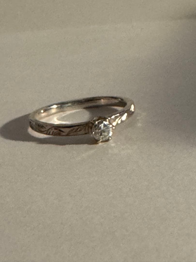 18k ダイアモンドリング　シルバーリング　ジュエリー