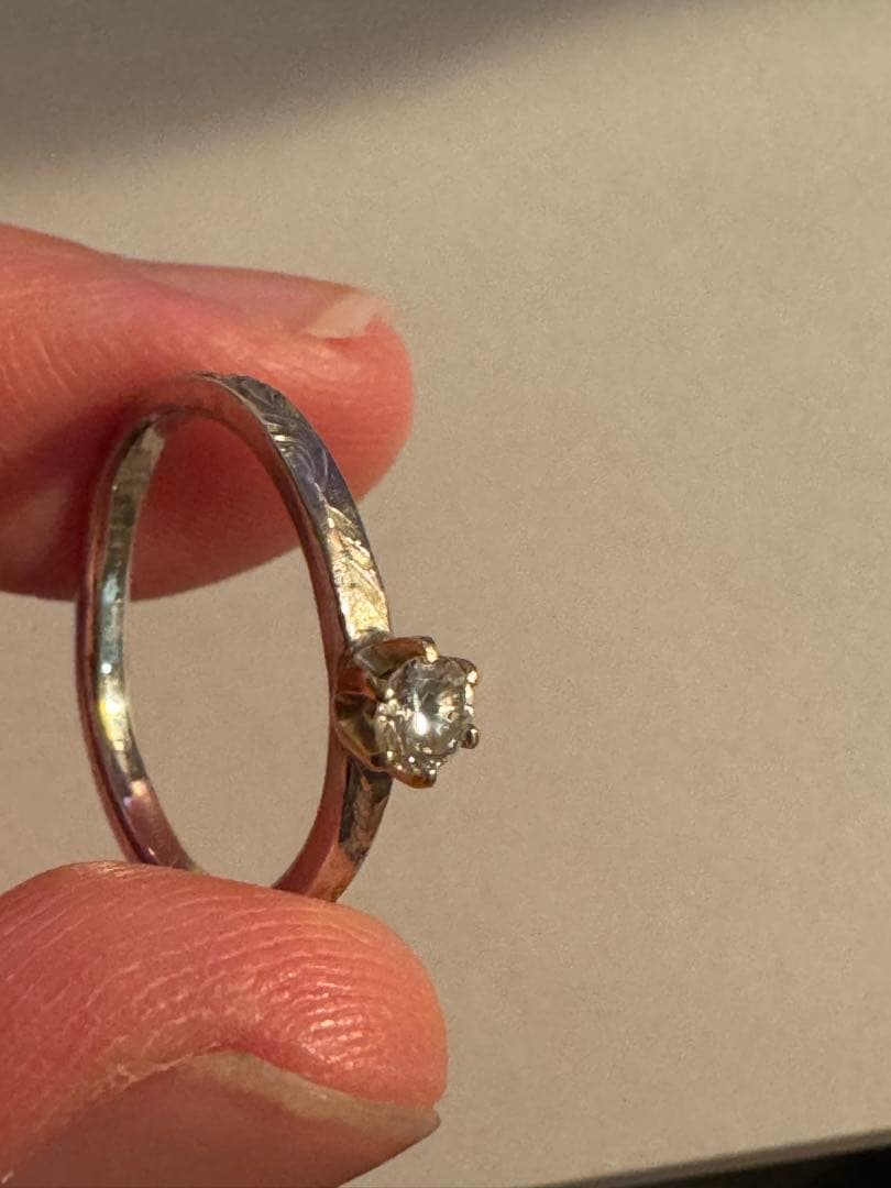 18k ダイアモンドリング　シルバーリング　ジュエリー