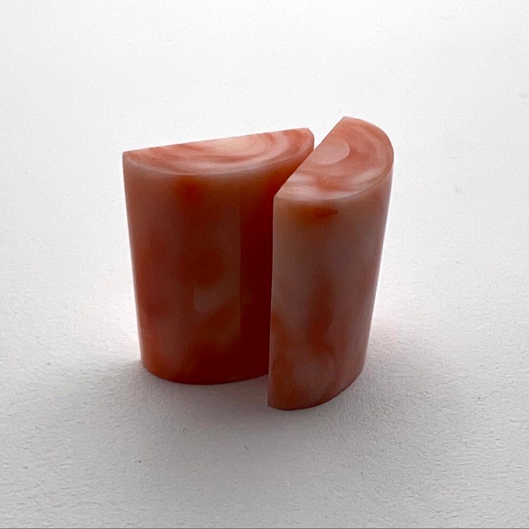 深海珊瑚　プラチナpt900ピアス　9.82g