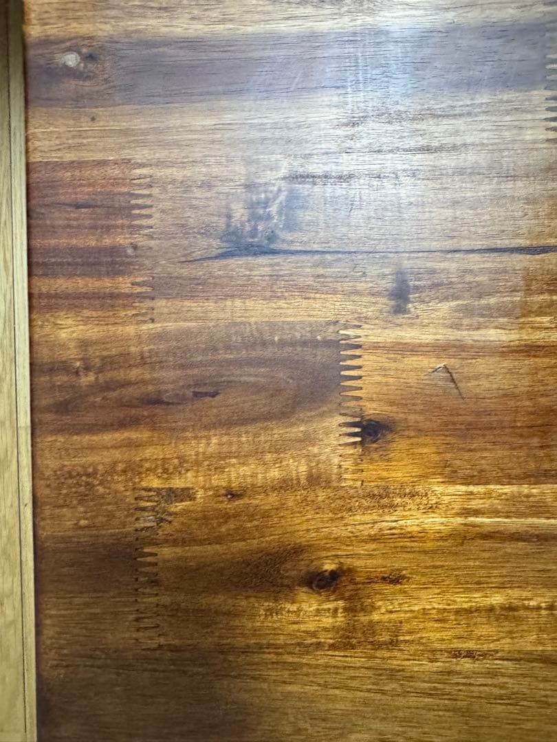 木製センターテーブル ダークブラウン