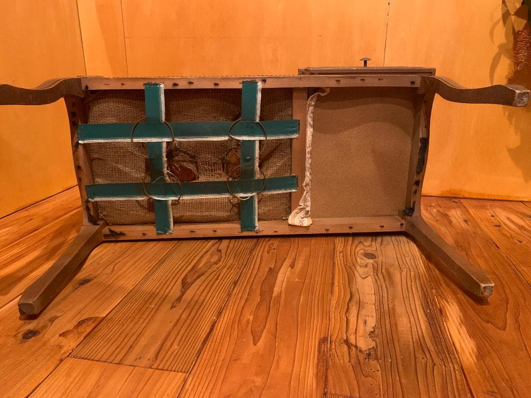 アンティーク調 テレフォンベンチ 電話台付きチェア 猫脚 クラシック家具 レトロ