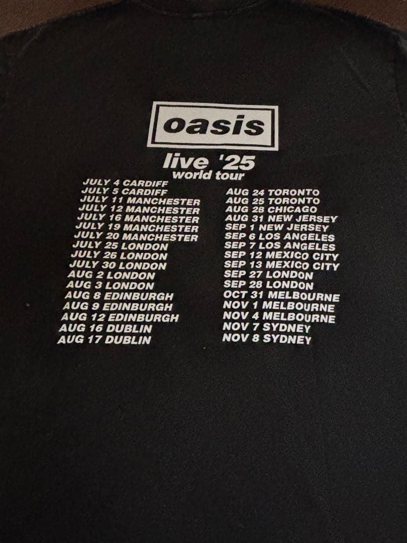 Oasis live '25 Tシャツ - メルカリ