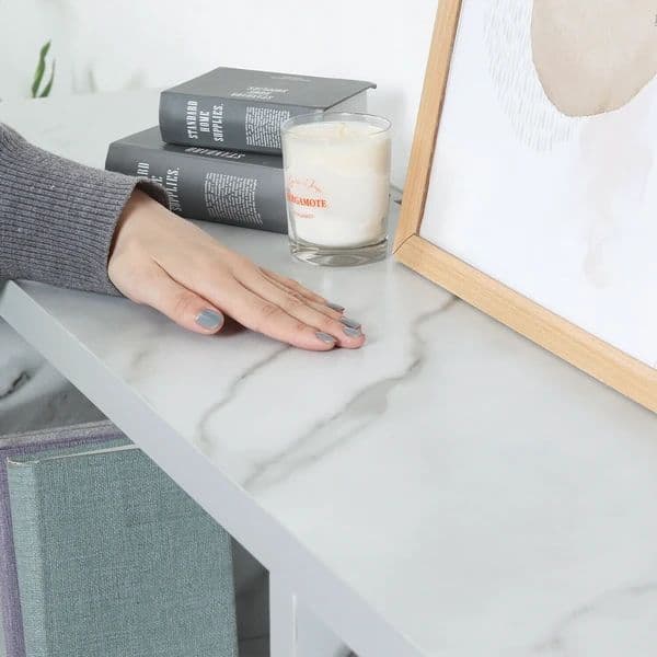 オープンシェルフ５段　大理石柄