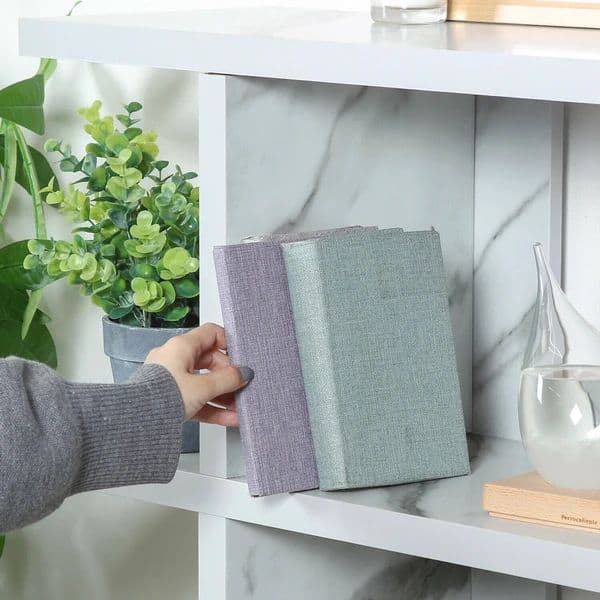 オープンシェルフ５段　大理石柄