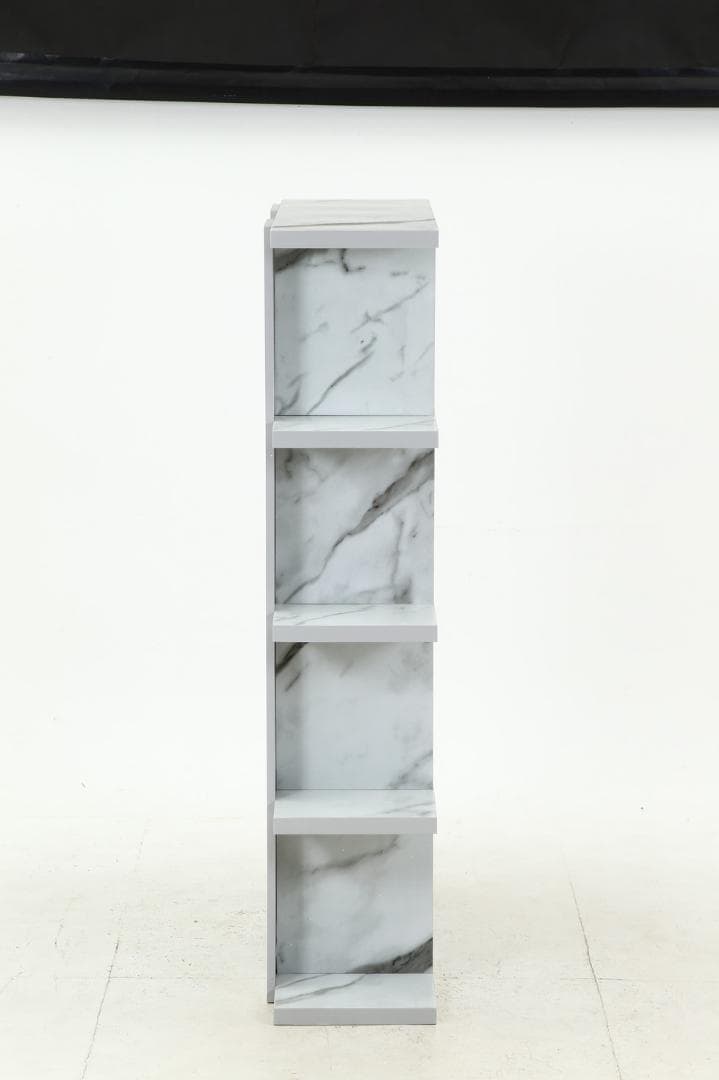 オープンシェルフ５段　大理石柄