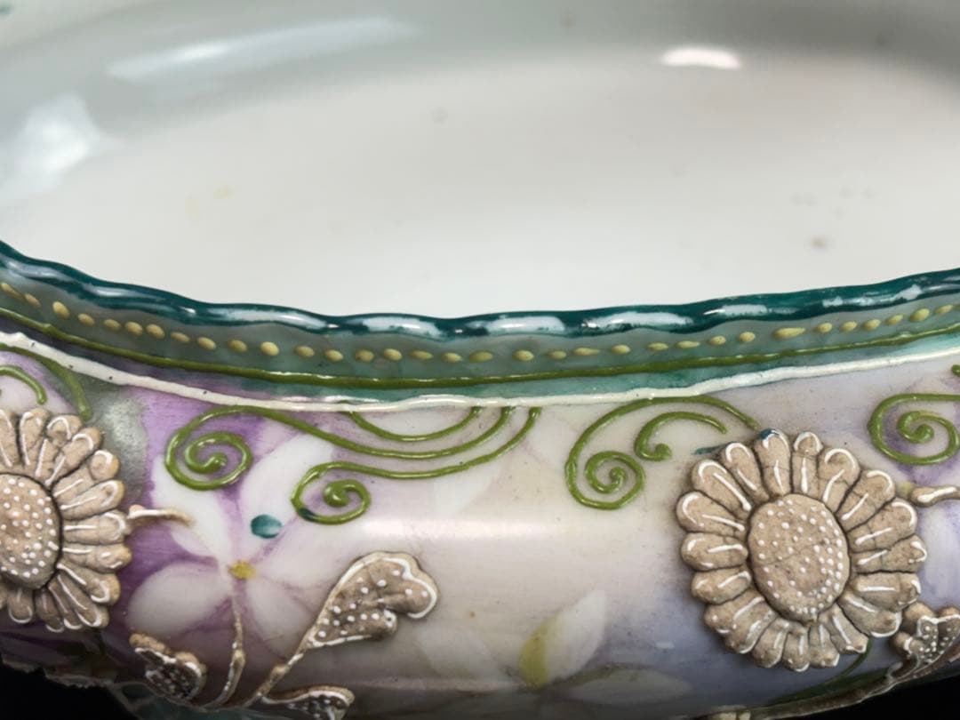 明治時期 オールドノリタケ 盛り上げ花紋 香炉 R7112335 - メルカリ