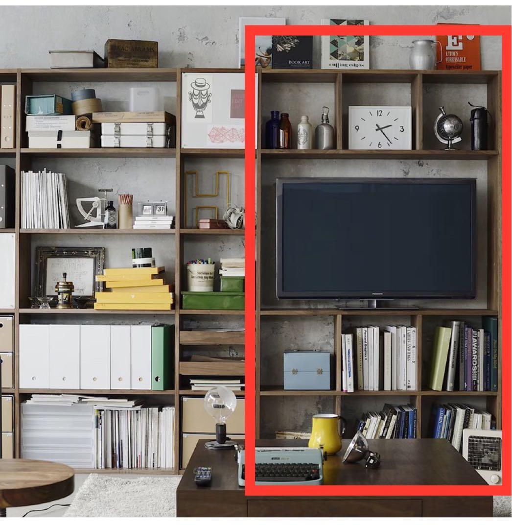 無印 スタッキングシェルフ5段用3列オープン型追加セット+棚