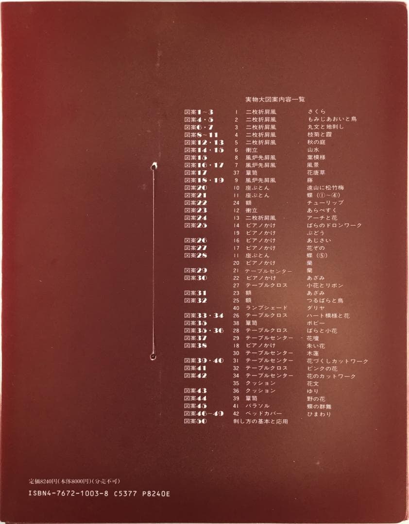 戸塚刺繍作品集　第3巻