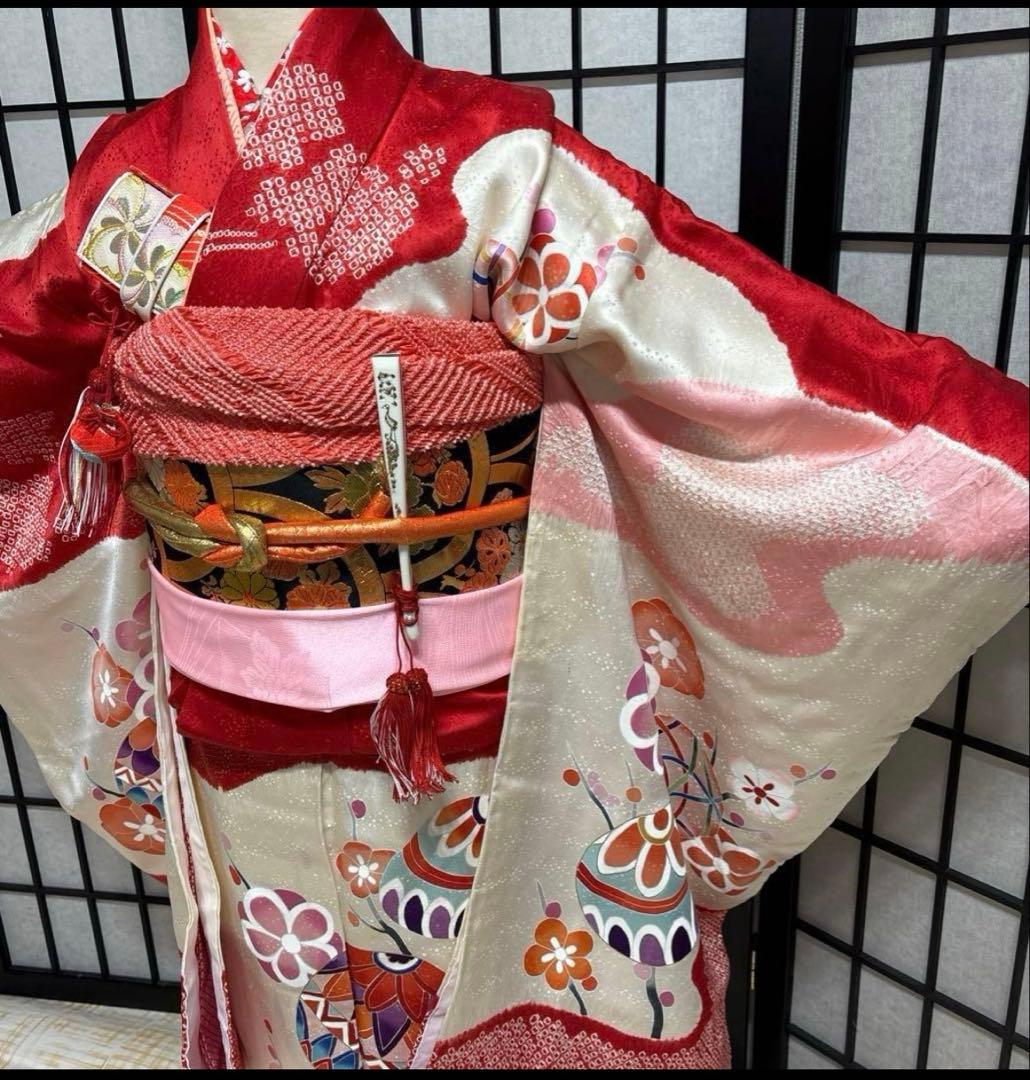 七五三 7歳 着物セット ハーフ成人式 十三詣り 友禅 - メルカリ
