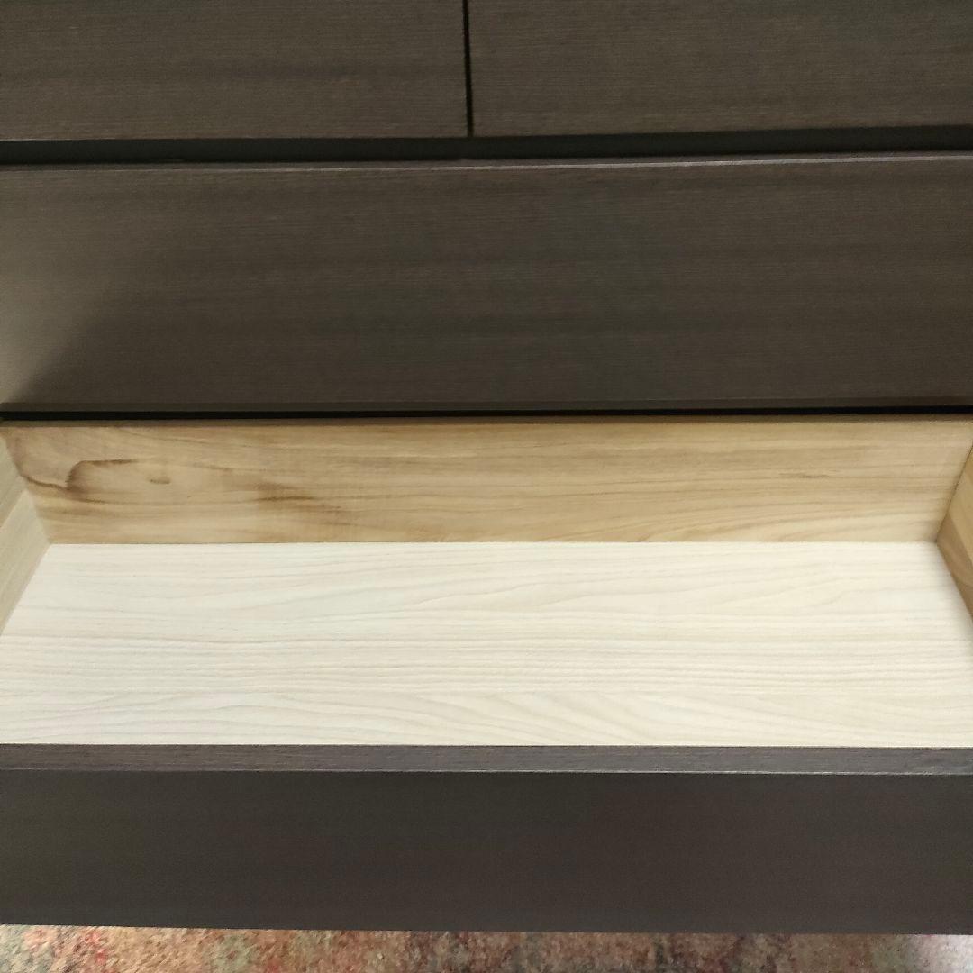 廃盤モデル】ニトリ ミドルチェスト キューブ100-4 DBR ダークブラウン