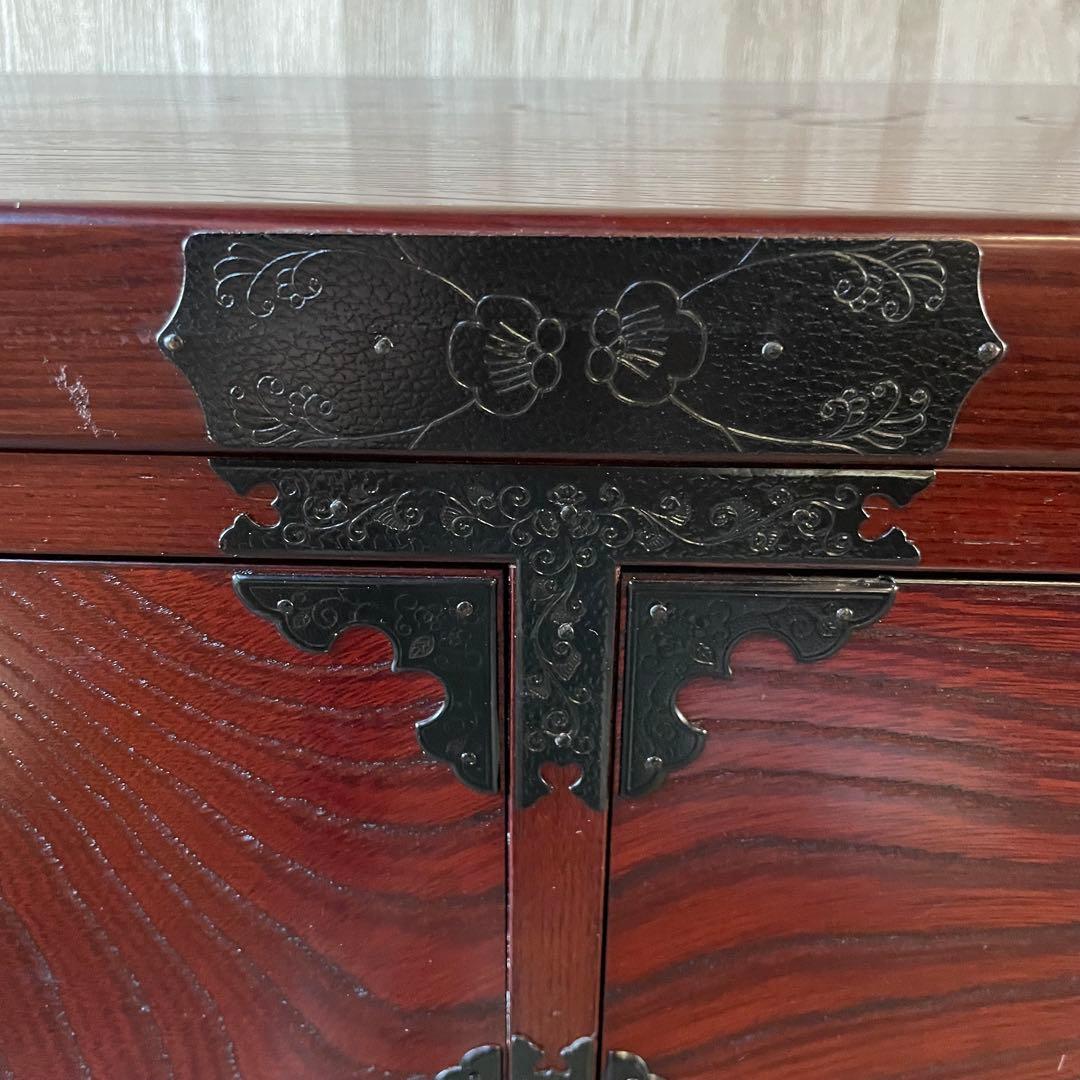 飛鳥工芸家具 車箪笥 民芸箪笥 4段チェスト 欅 和製アンティーク 民芸