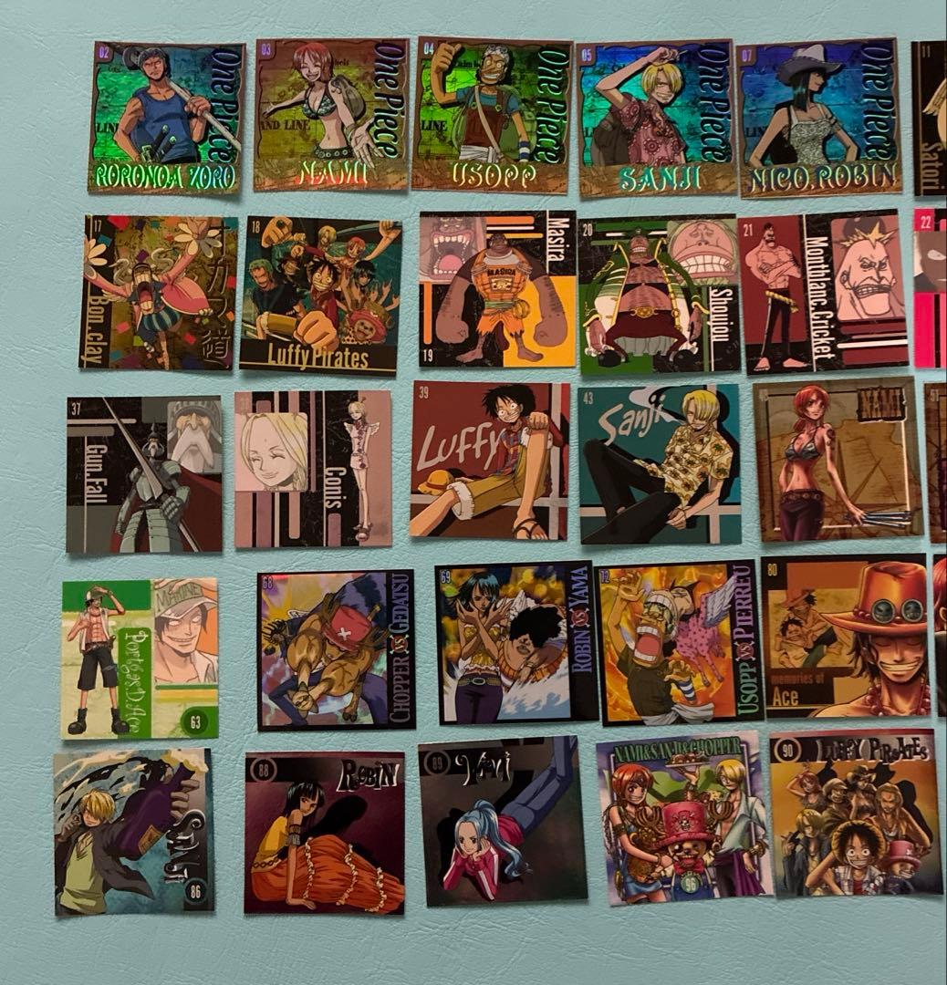 平成レトロ激レア ワンピース 森永シール45枚セット - メルカリ