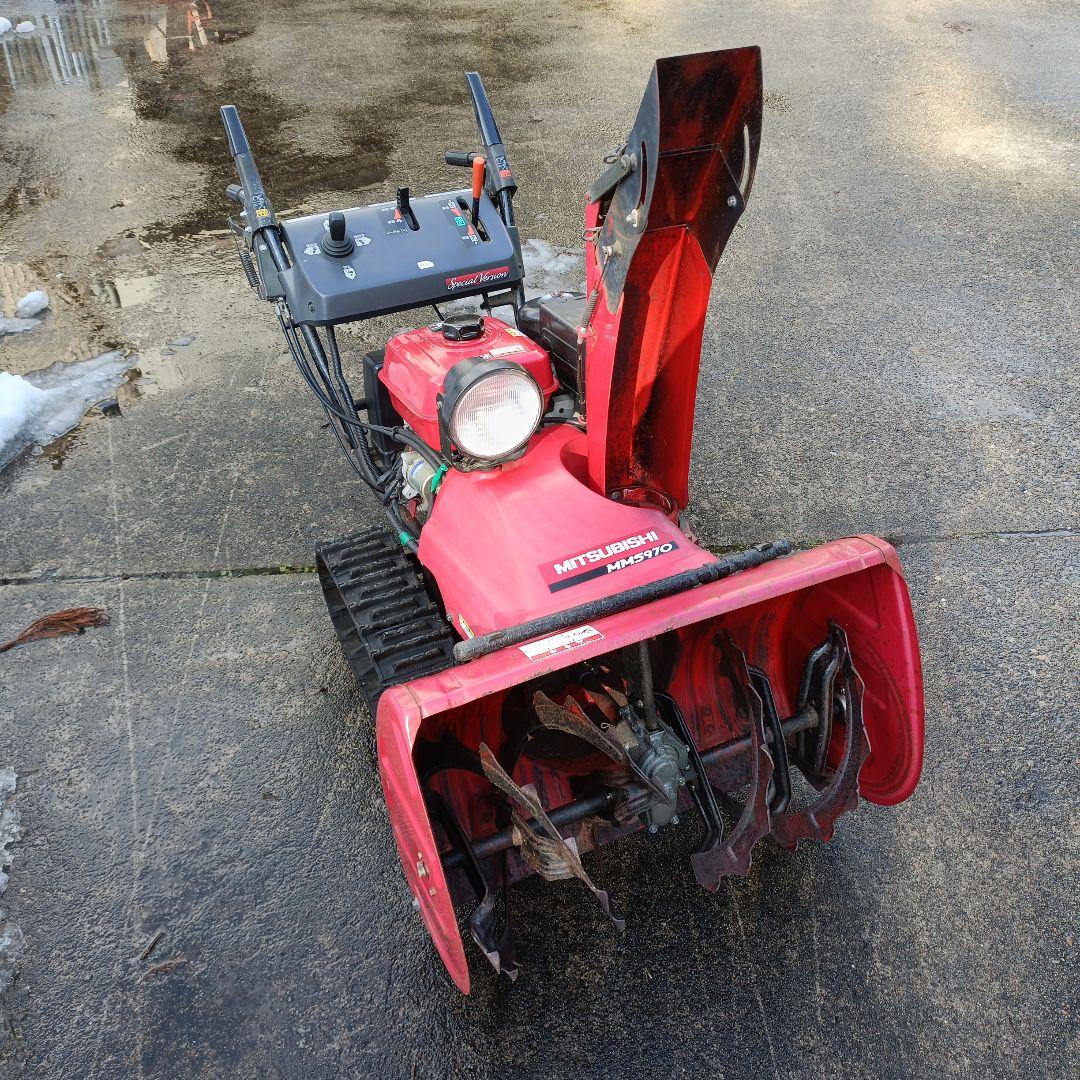 三菱MMS970 除雪機　ホンダHS970のOEM？ジャンク扱い