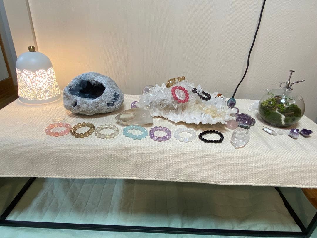 ★ 1/31まで値下【レア&美麗‼︎】セレスタイト原石・大型クラスター