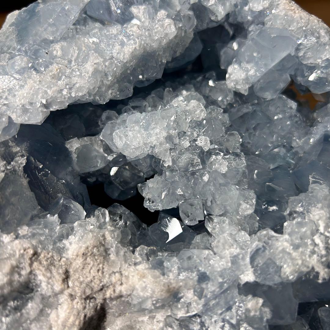 ★ 1/31まで値下【レア&美麗‼︎】セレスタイト原石・大型クラスター