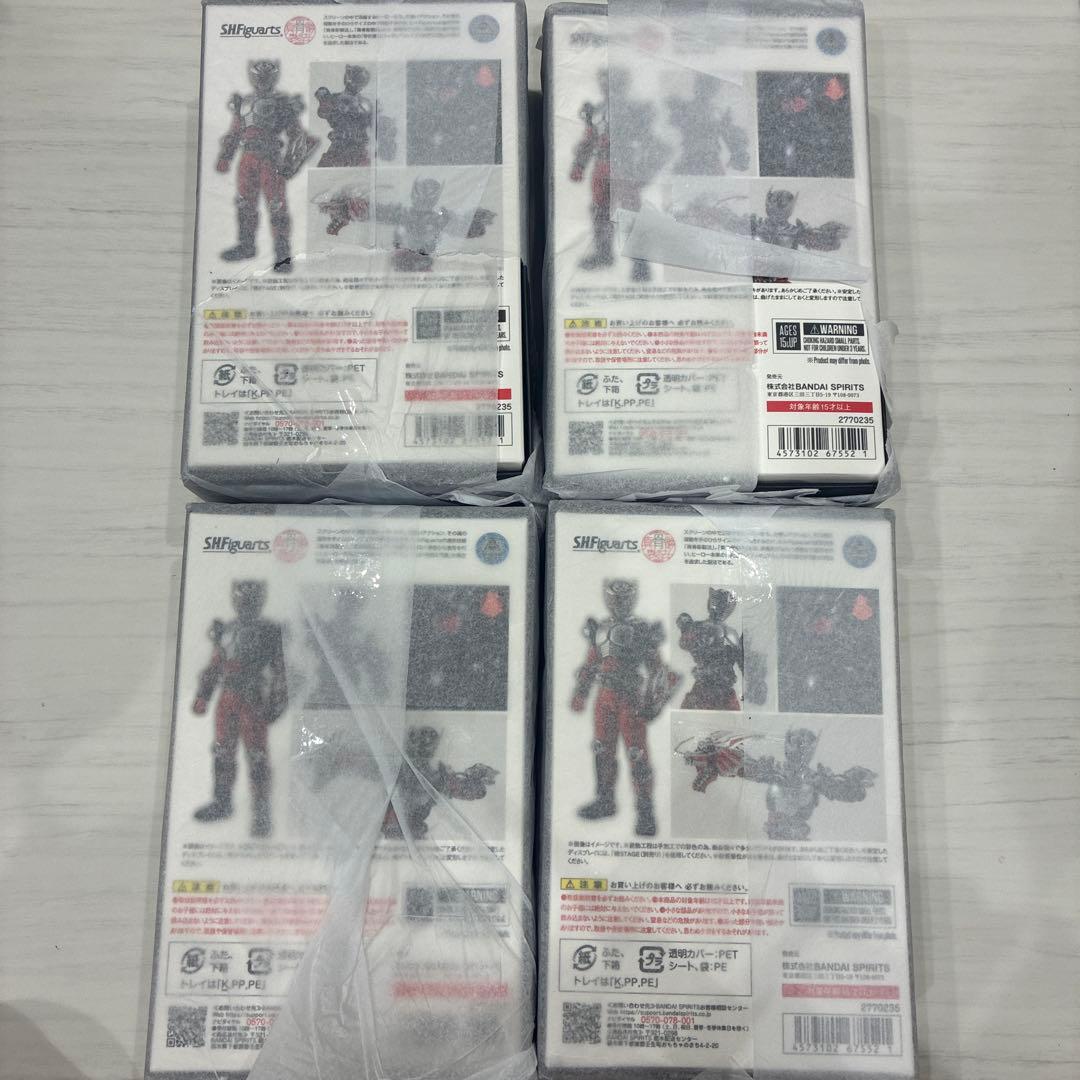 【新品未開封】4個セット 仮面ライダー龍騎 真骨彫製法 S.H.Figuarts