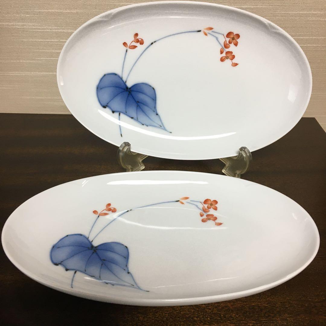 香蘭社 相思花2枚組楕円皿 - メルカリ