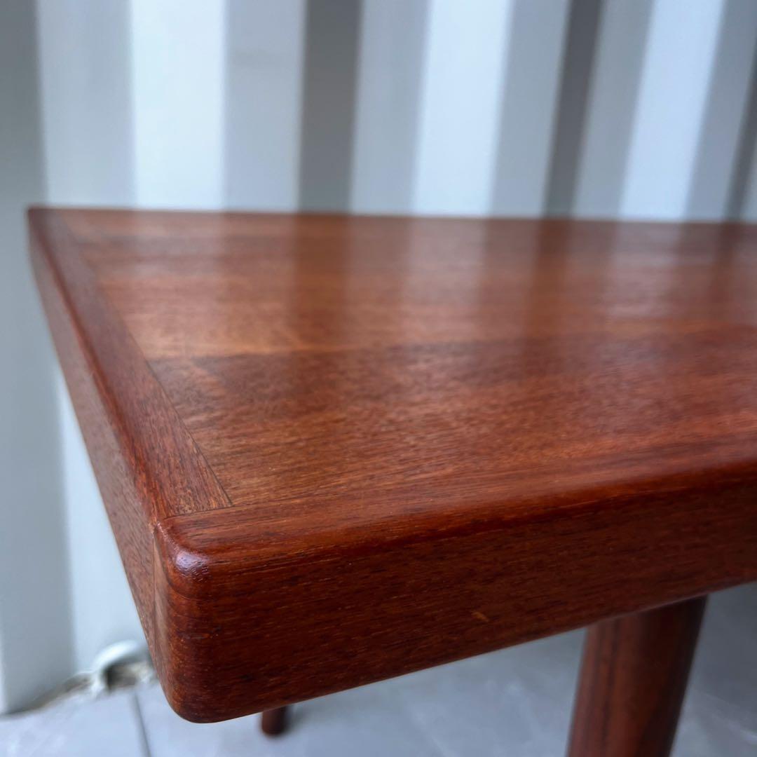 取付無料！おしゃれアンティーク家具 チーク材 天然無垢材ローテーブル ベンチ✨