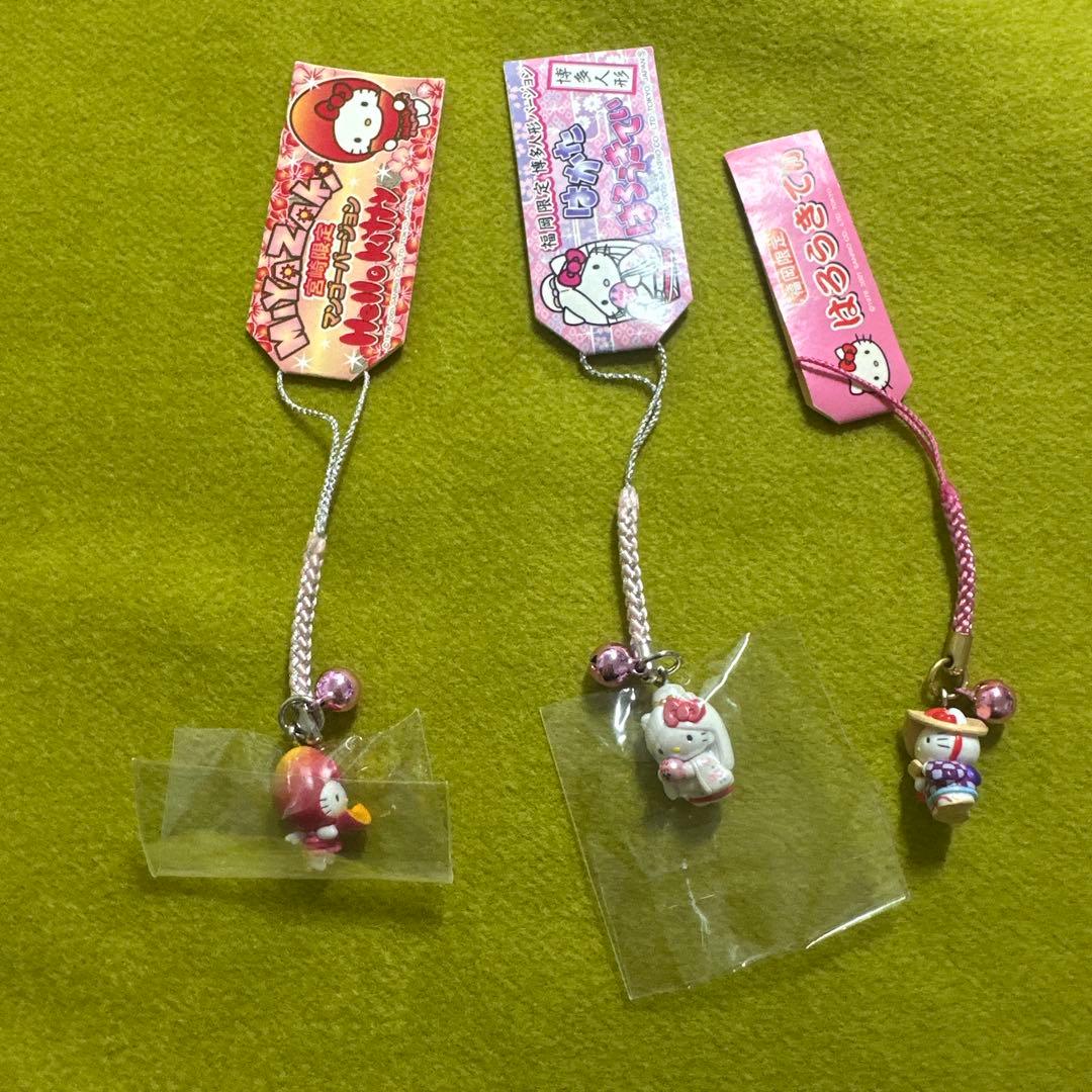 ご当地キティ　ハローキティ　まとめ売り　根付　ストラップ　根付け ストラップ