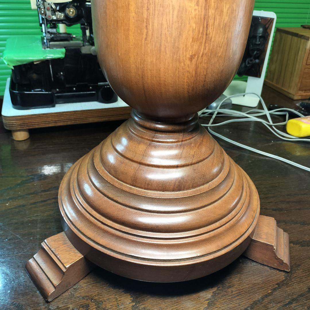 【ブラジル製】極太天然木挽物１本脚テーブルベースヴィンテージアンティーク