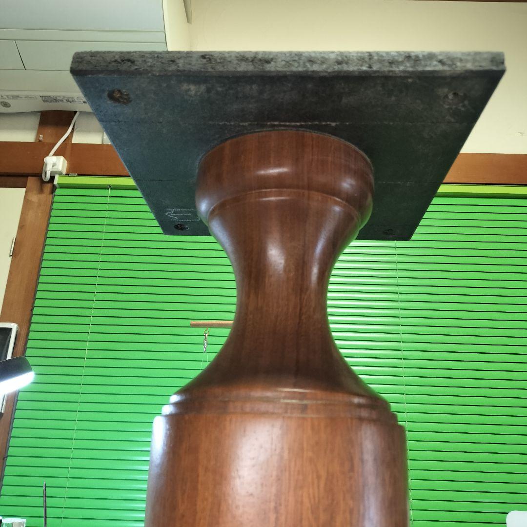 【ブラジル製】極太天然木挽物１本脚テーブルベースヴィンテージアンティーク