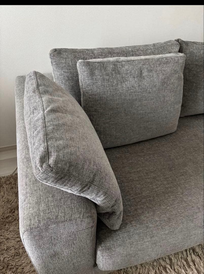 LIVING HOUSE】当時の価格30万・カバリングソファ・羽毛・2.5人用