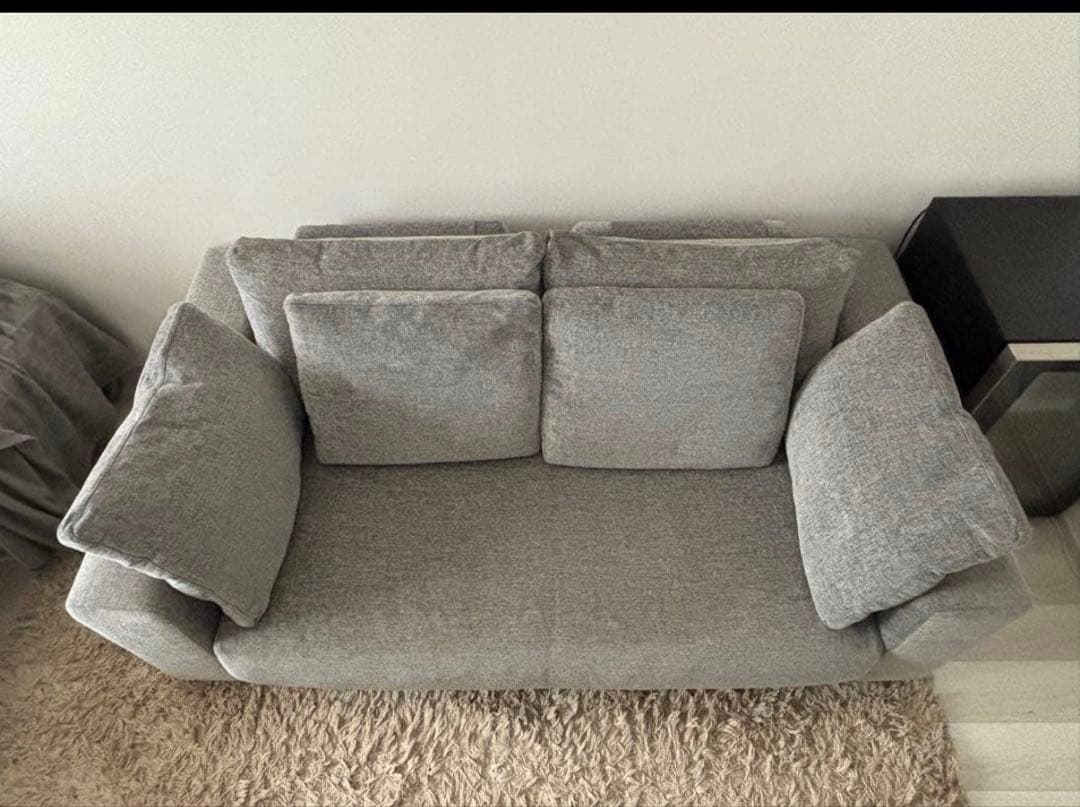 LIVING HOUSE】当時の価格30万・カバリングソファ・羽毛・2.5人用