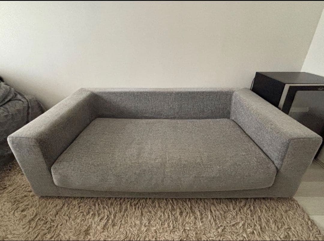 LIVING HOUSE】当時の価格30万・カバリングソファ・羽毛・2.5人用