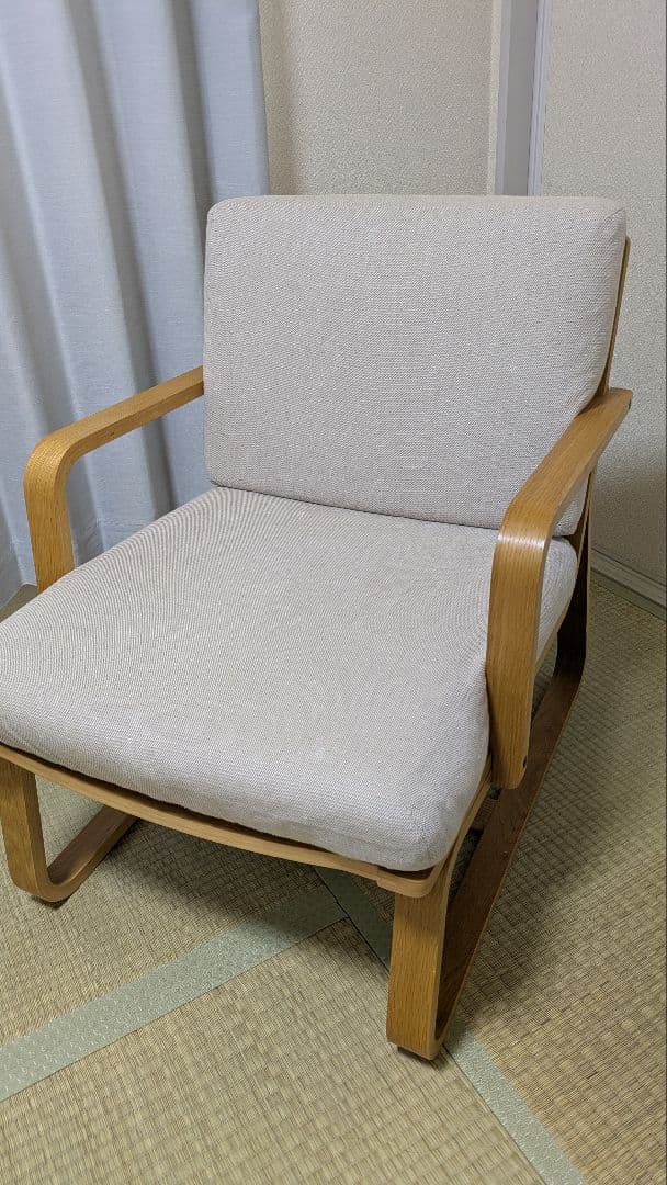 無印良品　リビングでもダイニングでも使えるソファチェア①