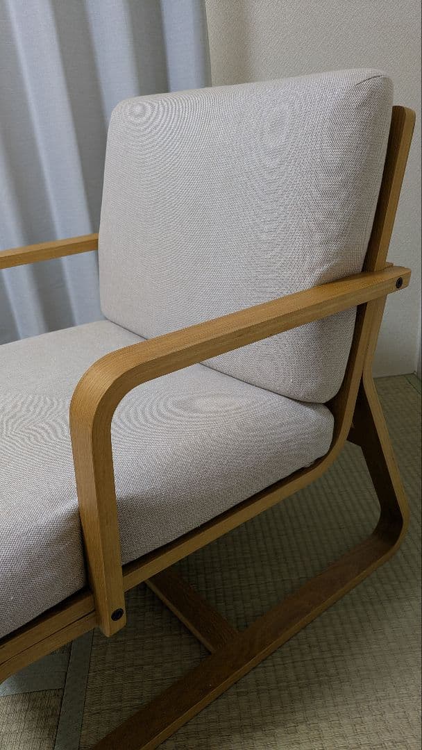 無印良品　リビングでもダイニングでも使えるソファチェア①