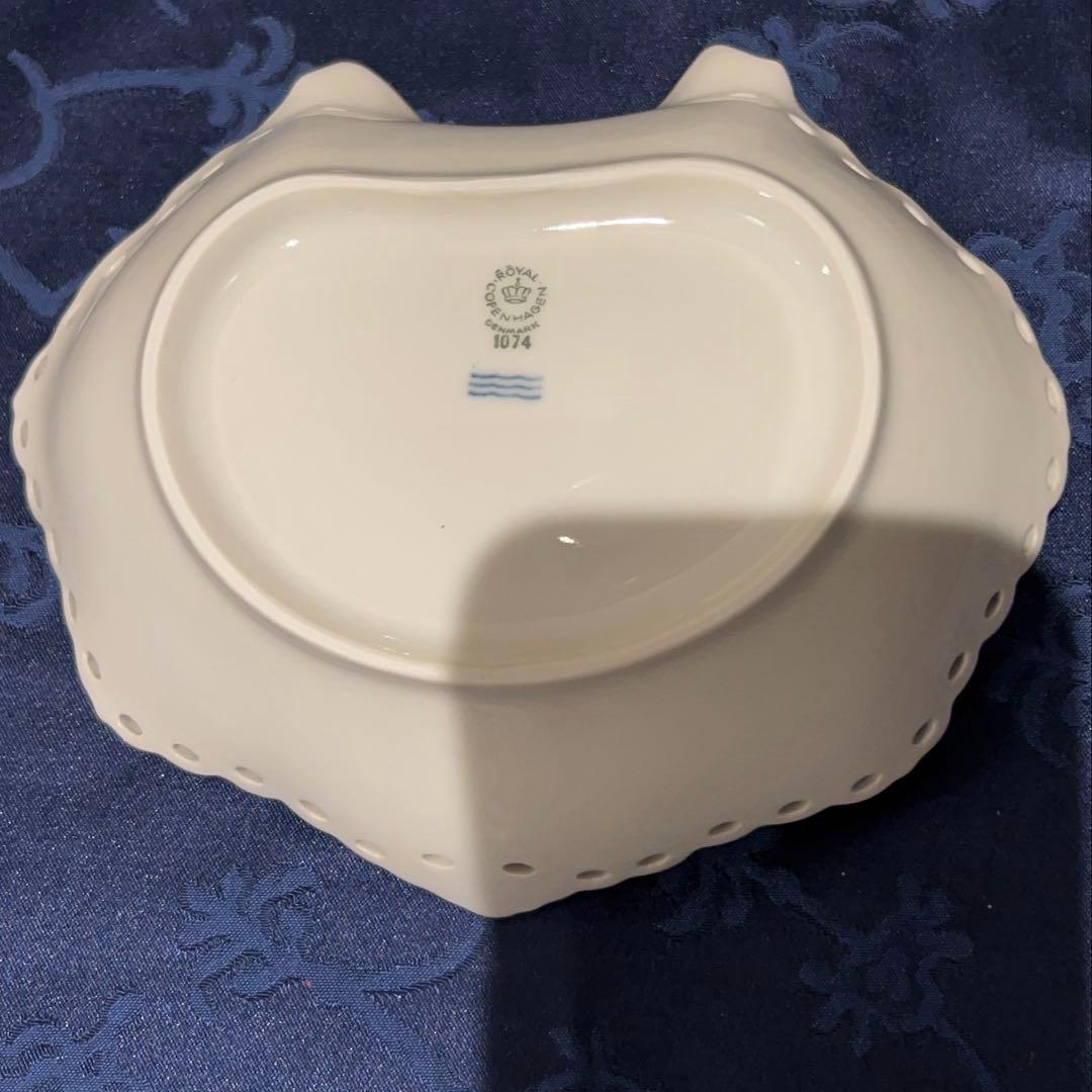 貴重◼️ロイヤルコペンハーゲン　フルレース　シェルディッシュ　廃盤