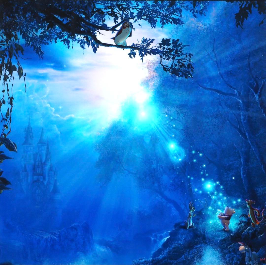 みるる■クリスチャンラッセン 版画 ウィニーザプー マジックデイ