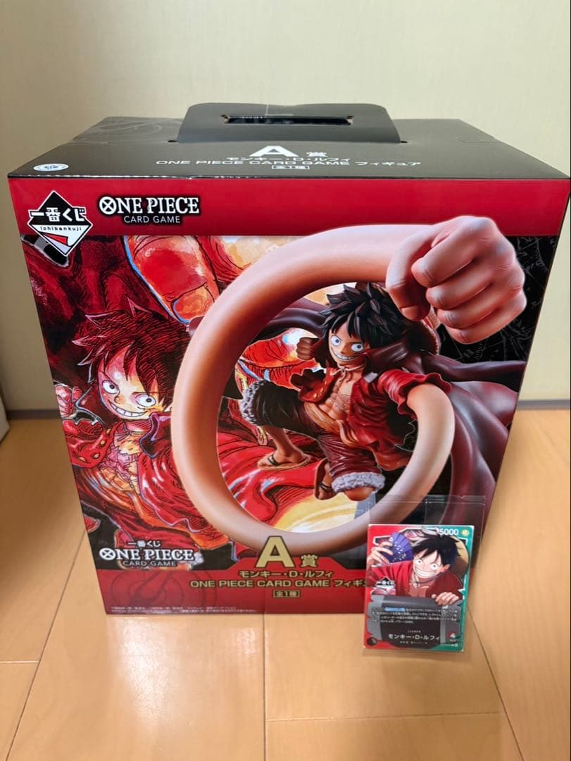 一番くじ ワンピース カードゲーム A賞 ルフィ フィギュア プロモ