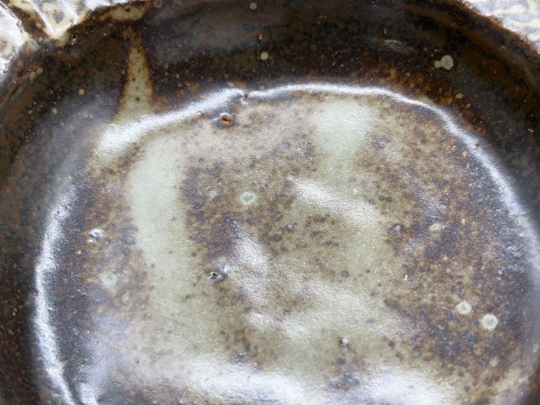 人間国宝 島岡達三 象嵌花型 皿 六枚組 共箱 益子焼 -412-